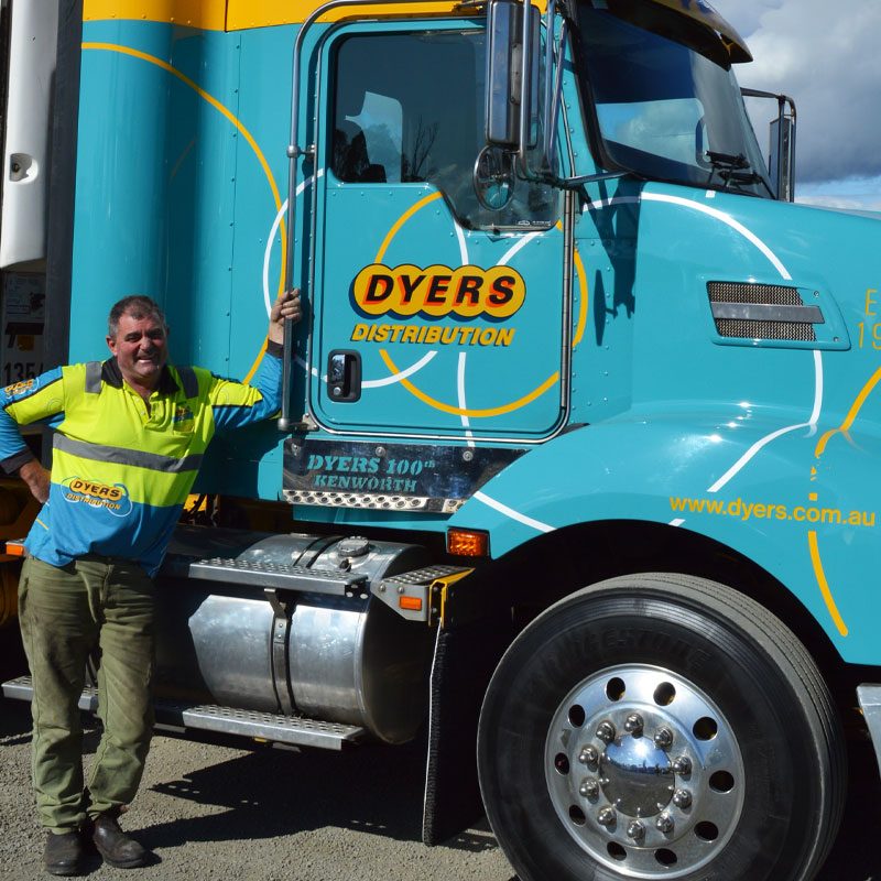 Dyers Logistics driver and truck